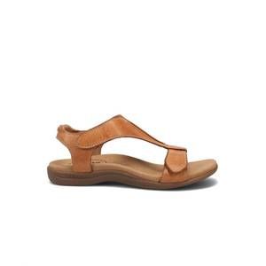 NEW TAOS women's show leather sandal in caramel